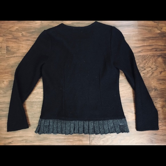 A. Gianetti Boiled Wool Sweater Size M Black - Picture 5 of 7